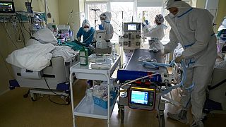 Moskova Şehir Klinik Hastanesi'nde Covid-19 koğuşu