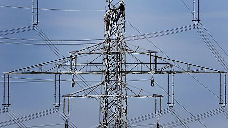 High power pylon near Moers, Germany