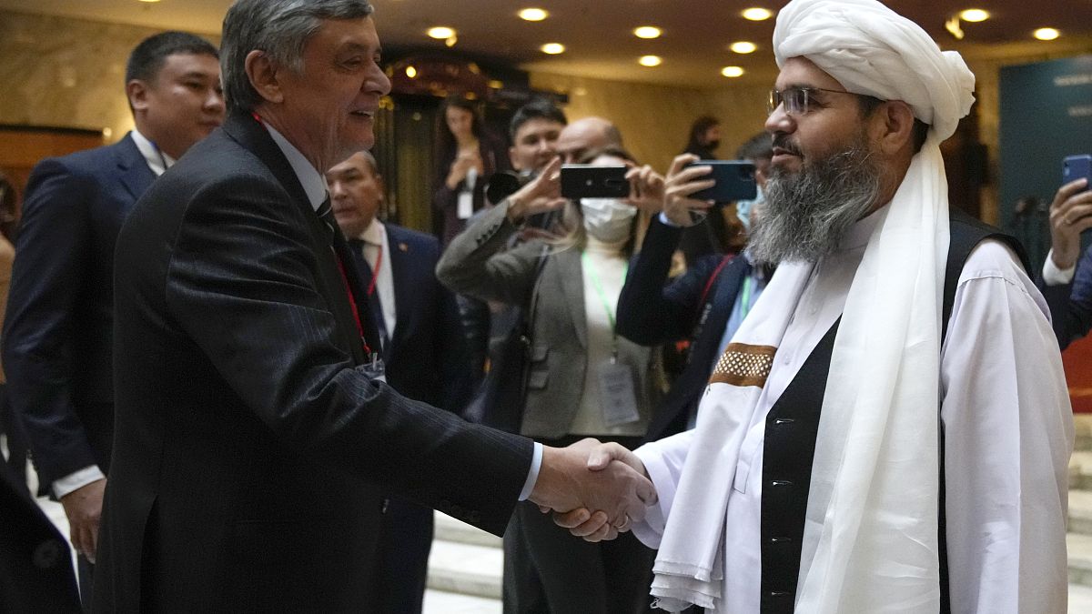 Представители движения "Талибан" на переговорах в Москве