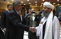Представители движения "Талибан" на переговорах в Москве
