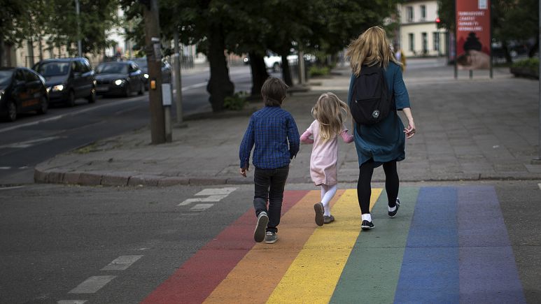 Vilnius and police in row over whether to keep LGBT rainbow crossing