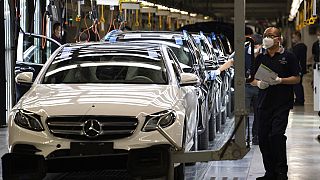 Une usine Mercedes, à Pékin, Chine, le 13 mai 2020