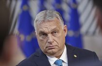 Orbán Viktor a brüsszeli uniós csúcson