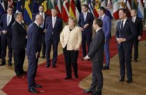 EU leaders bid farewell to Chancellor Angela Merkel after 16 years in the European Council.