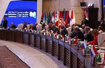 Выступление глав Правительства национального единства Ливии Абделя Хамида Дбейба на международной конференции в Триполи