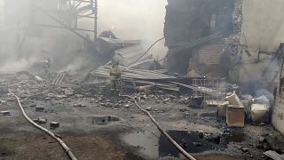 Ликвидация пожара на пороховом заводе.