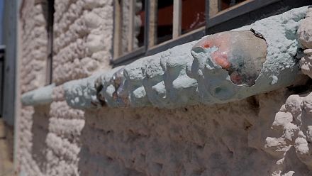 Plastic waste is transformed into ecobricks.