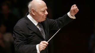 Bernard Haitink conducts the Boston Symphony Orchestra in the Brahms Symphony No. One, Friday, Nov. 20, 2009 in Boston