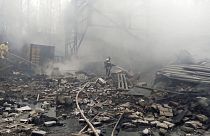 Tűz a Rjazanyi területen egy lőszer üzemben 270 kilométerre Moszkvától