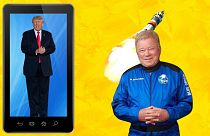 Donald Trump has launched a new social media platform and William Shatner has faced criticism over his Blue Origin space flight.