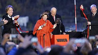 Le roi et la Reine de Norvège inaugurent le nouveau musée Munch d'Oslo, Norvège, le 22 octobre 2021