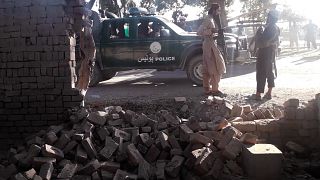 Escenario tras la explosión en Jalalabad