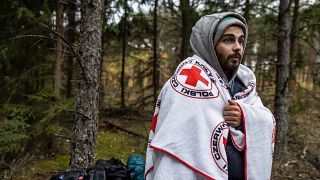 المهاجر اللبناني علي عبد الوارث (24 عاماً) عالقٌ عند الحدود البولندية البيلاروسية  22 تشرين الأول/أكتوبر 2021