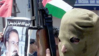 Archív felvétel: a Népi Front Palesztina Felszabadításáért (PFLP) terrorszervezet aktivistája Gázában