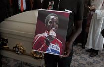 Funeral ceremony for slain Kenyan athlete Agnes Tirop 