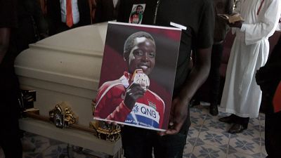 شاهد: مراسم جنازة العداءة الكينية المقتولة أغنيس تيروب