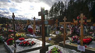 Le cimetière de Yastrebkovskoe sert de lieu de sépulture aux personnes décédées du Covid-19 dans les environs de Moscou.