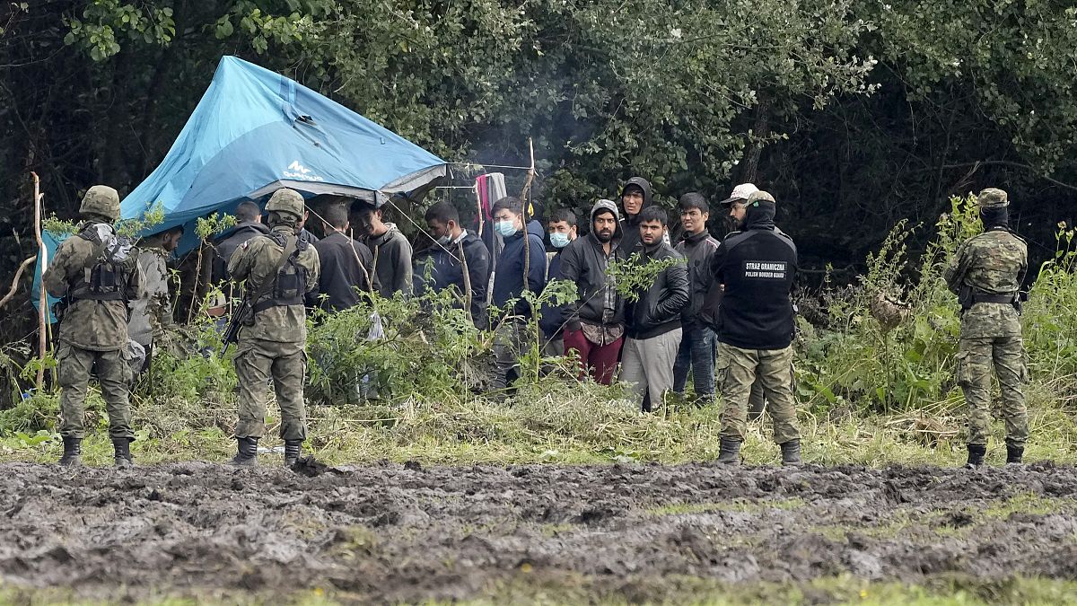مهاجران گرفتار در مرز میان لهستان و بلاروس