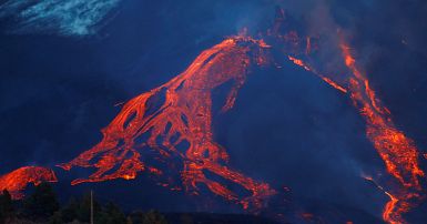 real composite volcano