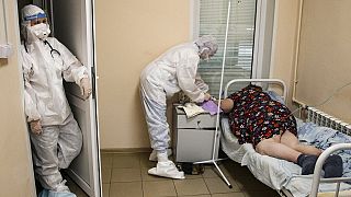 In einem Krankenhaus in Nischni Nowgorod in Russland