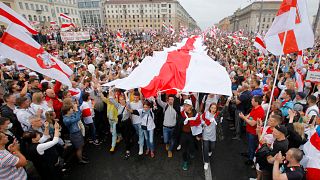 Оппозиционные протесты в Беларуси. Архивное фото. 