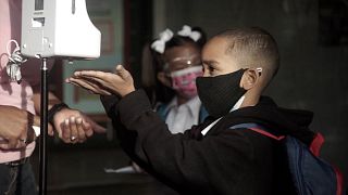 Children in Venezuela return to in-person classes