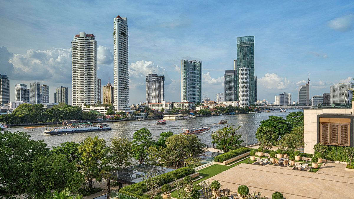 A stunning river view of Bangkok, Thailand.