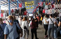 Bulgar turistler alışveriş için Edirne'de