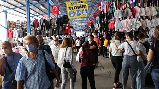 Bulgar turistler alışveriş için Edirne'de