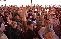 Afganistan'ın başkenti Kabil'de Taliban yanlısı miting