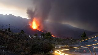 Volcán Cumbre Vieja en La Palma (España)