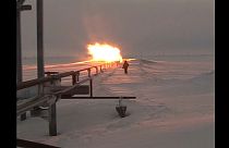 Gasoducto en el norte de Rusia.