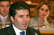 Fatmir Mediu speaks during a parliament inquiry into the explosion in 2008.