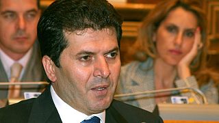 Fatmir Mediu speaks during a parliament inquiry into the explosion in 2008.