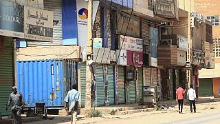 Les rues de Khartoum vides, jeudi 28 octobre 2021