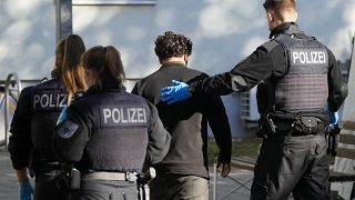 Полиция задерживает мигрантов
