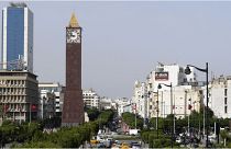 شارع الحبيب بورقيبة وسط العاصمة التونسية تونس، 23 سبتمبر 2021