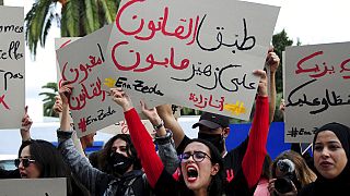 Tunisian women protest as Lawmaker faces sexual harassment hearing