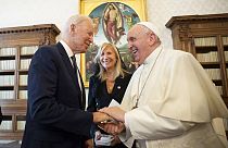 Ferenc pápával találkozott a Vatikánban Joe Biden