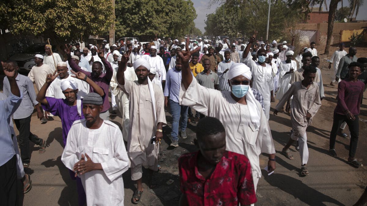 Manifestation à Khartoum (Soudan), vendredi 29 octobre 2021