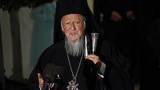 Ο Οικουμενικός Πατριάρχης Βαρθολομαίος κατά την επίσκεψή του στις ΗΠΑ