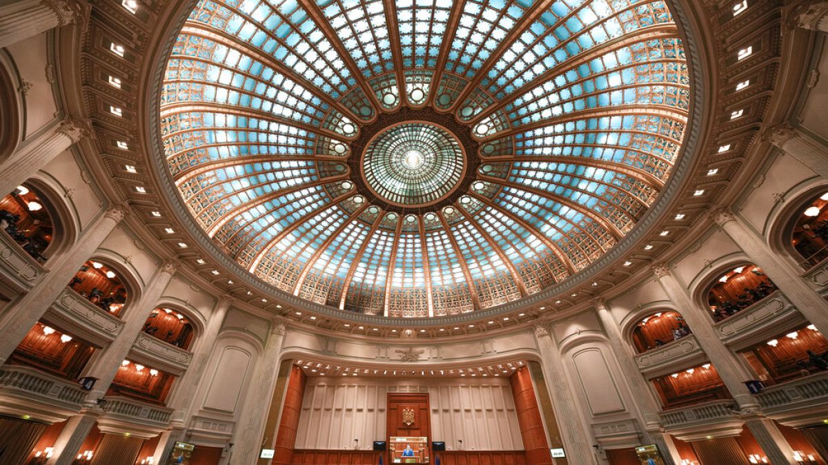 A román parlament ülésterme