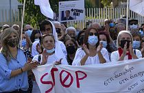 Manifestações em Chipre contra o presidente