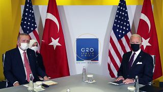 Cumhurbaşkanı Recep Tayyip Erdoğan ve ABD Başkanı Joe Biden
