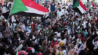 مظاهرة لمعارضي الإنقلاب في السودان