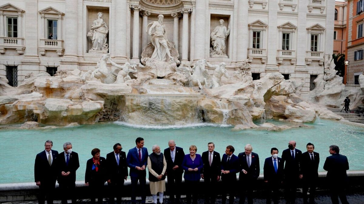 رهبران گروه بیست در رم، پایتخت ایتالیا