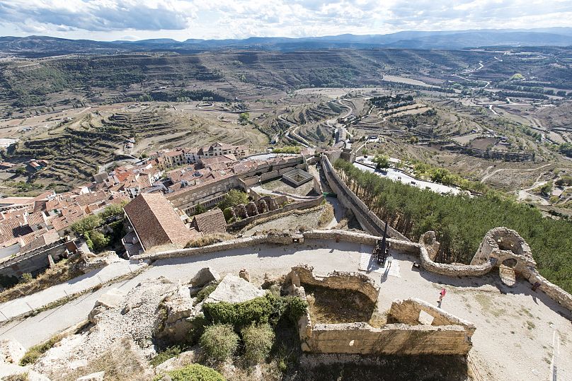 Morella’s view behind the castle