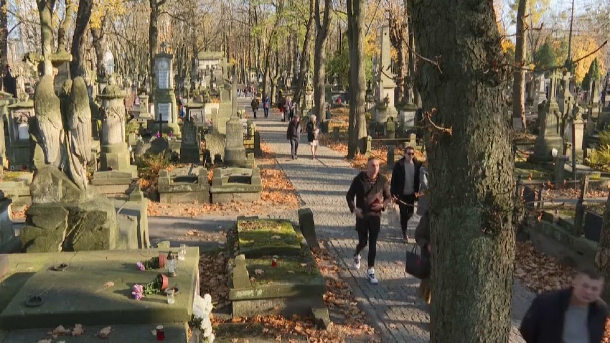 Un cementerio de Polonia