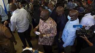 South Africa municipal: Ramaphosa, opposition leader John Steenhuisen cast vote