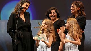 فيلم "كوستا برافا" حصد جائزة "نجمة الجونة الخضراء"، خلال الدورة الخامسة لمهرجان الجونة في مصر، 22 أكتوبر 2021